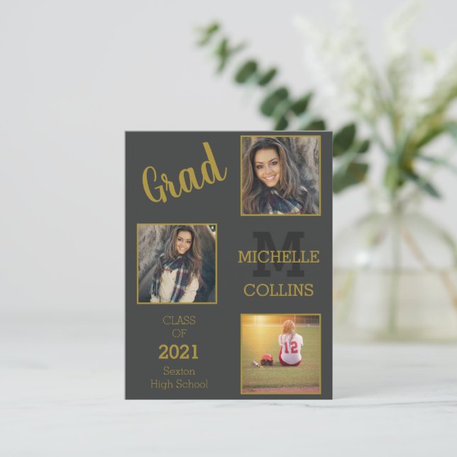 Cartes Pour Fêtes Annuelles Trois cadres Un simple diplôme