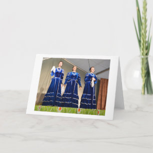 Cartes Pour Fêtes Annuelles Trois chanteurs cosaques