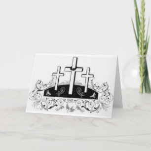 Cartes Pour Fêtes Annuelles Trois croix
