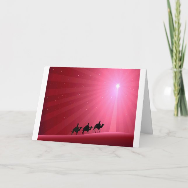 CARTES POUR FÊTES ANNUELLES TROIS HOMMES SAGES (Devant)