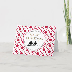 Cartes Pour Fêtes Annuelles Trois hommes sages JAPON Noël