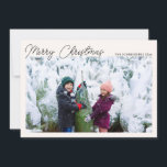 Cartes Pour Fêtes Annuelles Trois photos Collage noir Joyeux Noël<br><div class="desc">Cette simple et moderne carte de vacances Joyeux Noël recto verso dispose d'un modèle pour trois photos plus texte entièrement modifiable en noir afin que vous puissiez choisir votre salutation préférée.</div>