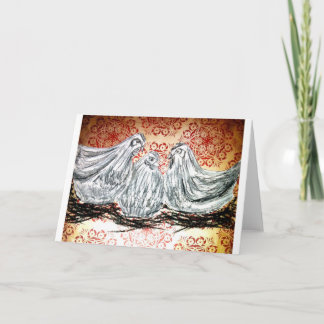 Cartes Pour Fêtes Annuelles Trois poules françaises