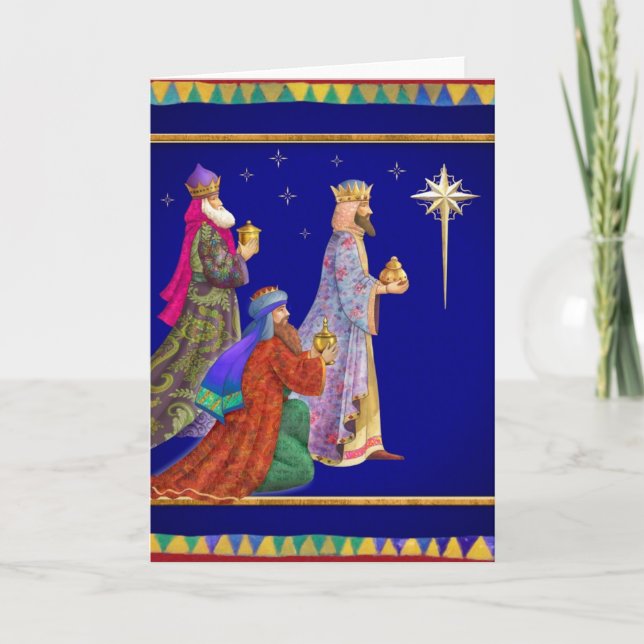 Cartes Pour Fêtes Annuelles Trois sages (Devant)