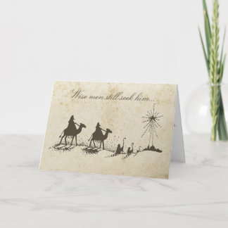 Cartes Pour Fêtes Annuelles Trois Sages Homme Charme Rétro
