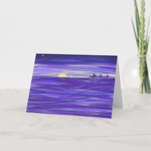 Cartes Pour Fêtes Annuelles Trois sages hommes belle aquarelle 