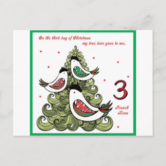 Cartes Pour Fêtes Annuelles Troisième jour de Noël