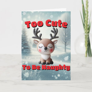 Cartes Pour Fêtes Annuelles Trop mignon pour être vilain