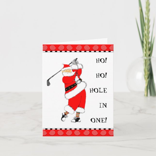 Cartes Pour Fêtes Annuelles Trou en un (Devant)