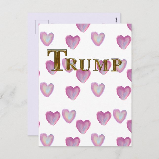 CARTES POUR FÊTES ANNUELLES TRUMP (Devant / Derrière)