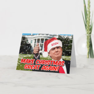 Cartes Pour Fêtes Annuelles Trump 2024 Funny Donald Trump Noël