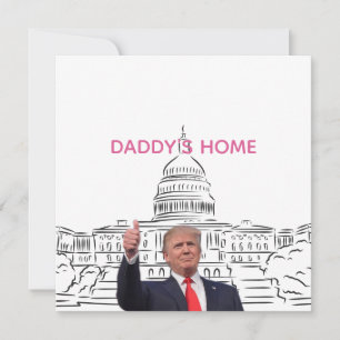 Cartes Pour Fêtes Annuelles Trump 2024 Reprendre l'Amérique à la maison de pap