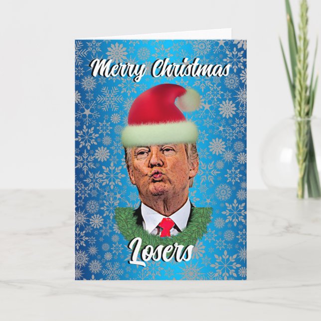 Cartes Pour Fêtes Annuelles Trump amusant "Joyeux perdant de Noël" (Devant)