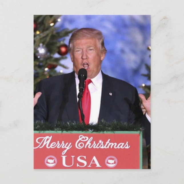 Cartes Pour Fêtes Annuelles Trump Christmas (Devant)