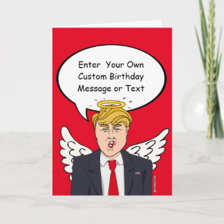 Cartes Pour Fêtes Annuelles Trump Christmas Angel Card - Personnaliser votre m