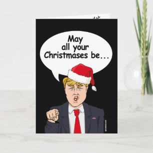Cartes Pour Fêtes Annuelles Trump Christmas Card - Que tous vos Noël soient