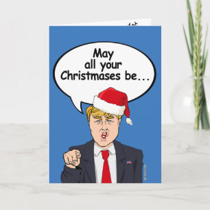 Cartes Pour Fêtes Annuelles Trump Christmas Card - Que tous vos Noël soient