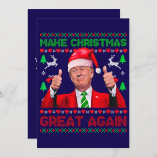 Cartes Pour Fêtes Annuelles Trump Christmas Card, Rendre Noël merveilleux