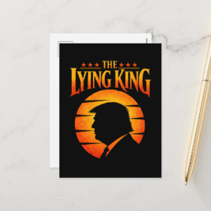 Cartes Pour Fêtes Annuelles Trump le roi menteur Humour sarcastique