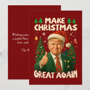 Cartes Pour Fêtes Annuelles Trump Make Christmas Great Again