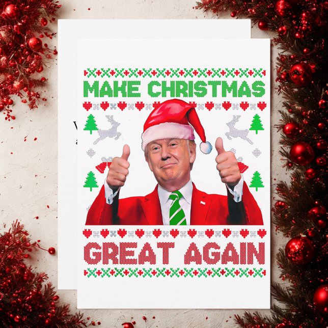 Cartes Pour Fêtes Annuelles Trump redonne à Noël sa grandeur (Créateur téléchargé)