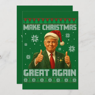 Cartes Pour Fêtes Annuelles Trump rend Noël à nouveau vert
