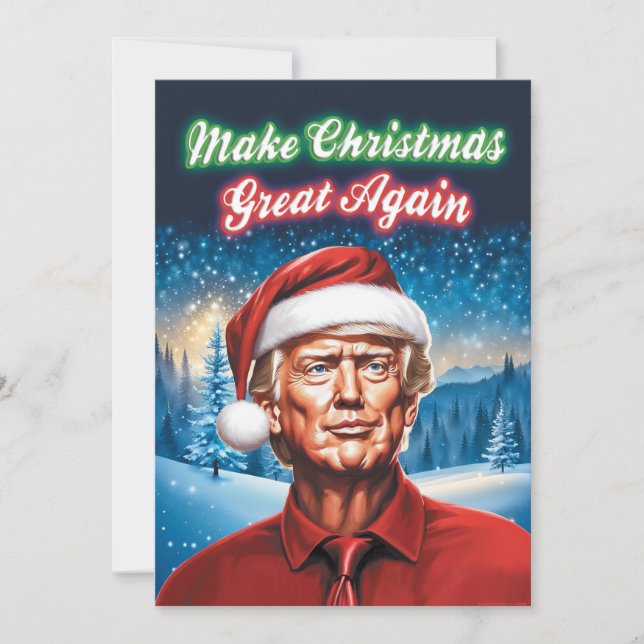 Cartes Pour Fêtes Annuelles Trump - Rendre sa grandeur à Noël (Devant)