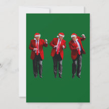 Trump Santa Hat Danse de Noël Vert