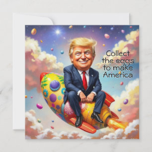 Cartes Pour Fêtes Annuelles Trump s'assoit sur le missile