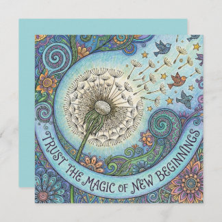 Cartes Pour Fêtes Annuelles Trust The Magic of New Beginnings Card