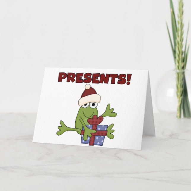 Cartes Pour Fêtes Annuelles Tshirts et cadeaux père Noël Frog (Devant)