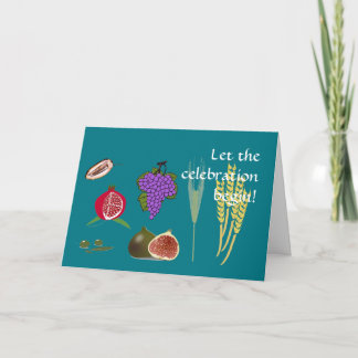 Cartes Pour Fêtes Annuelles Tu Bishvat 7 Espèces