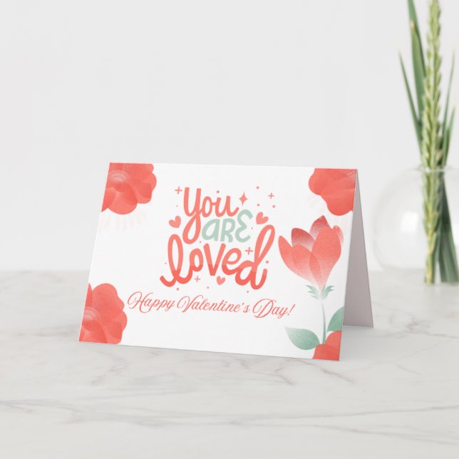 Cartes Pour Fêtes Annuelles Tu es aimé (Devant)