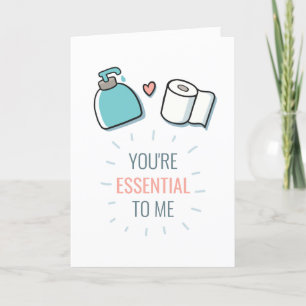 Cartes Pour Fêtes Annuelles Tu es essentiel pour moi, drôle de Valentines