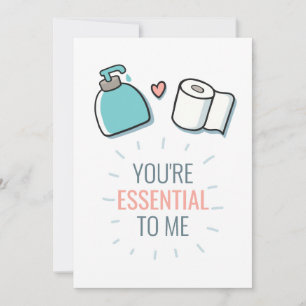 Cartes Pour Fêtes Annuelles Tu es Essentiel pour moi Drôle Valentine