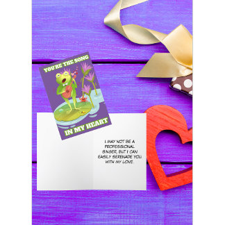 Cartes Pour Fêtes Annuelles Tu es la chanson dans mon cœur