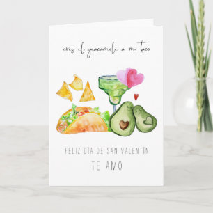 Cartes Pour Fêtes Annuelles Tu es le guacamole à mon taco Saint-Valentin