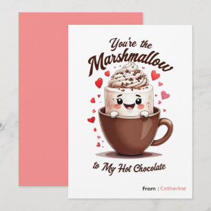 Cartes Pour Fêtes Annuelles Tu es le marshmallow à mon chocolat, mon amour de 