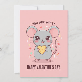 Cartes Pour Fêtes Annuelles Tu Es Mice ! Souris adorable Saint Valentin