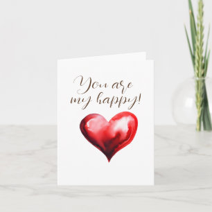 Cartes Pour Fêtes Annuelles Tu es mon bonheur