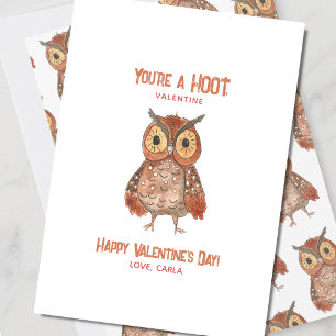 Cartes Pour Fêtes Annuelles Tu es un Hoot Owl de la Saint-Valentin