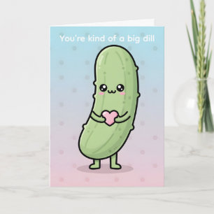 Cartes Pour Fêtes Annuelles Tu es une assez grosse dille drôle de Pickle Saint