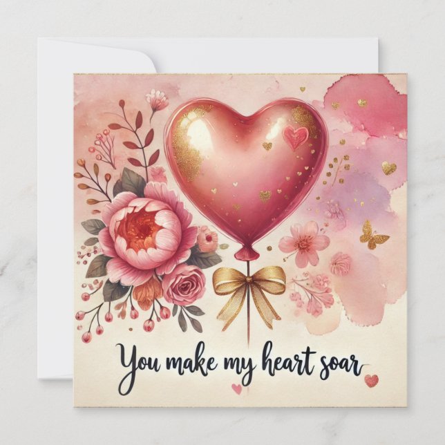 Cartes Pour Fêtes Annuelles Tu fais mon coeur (Devant)
