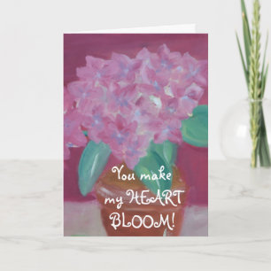 Cartes Pour Fêtes Annuelles Tu fais mon COEUR BLOOM !