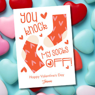 Cartes Pour Fêtes Annuelles Tu m'arrêtes mes chaussettes pour la Saint-Valenti