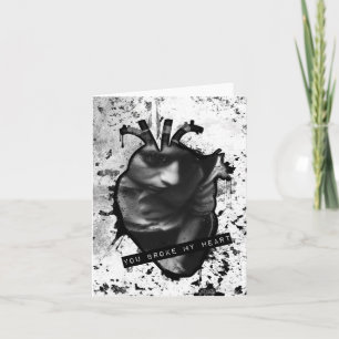 Cartes Pour Fêtes Annuelles tu m'as brisé le coeur anatomique