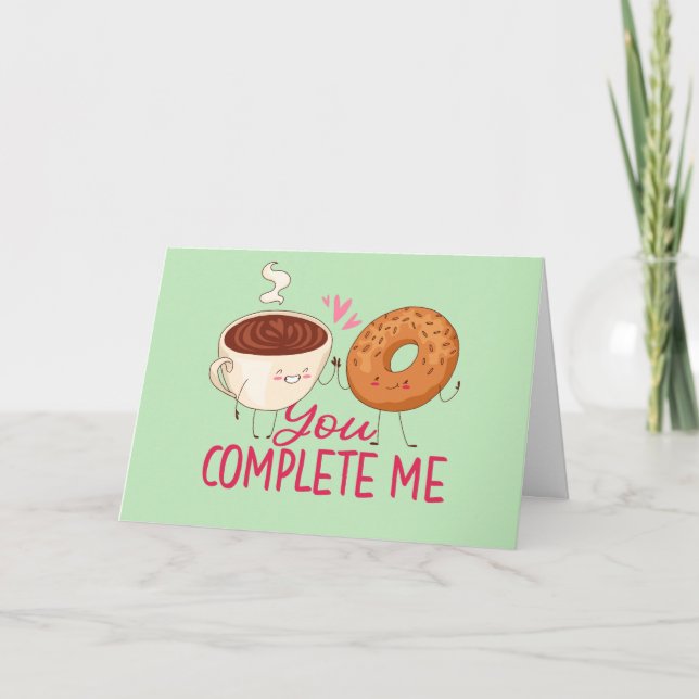 Cartes Pour Fêtes Annuelles Tu me parles mignonne Donut drôle Saint Valentin (Devant)
