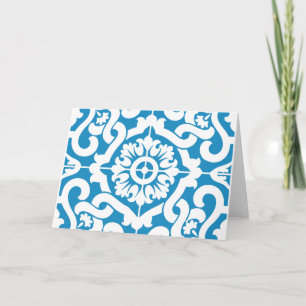 Cartes Pour Fêtes Annuelles Tuiles bleues portugaises 1
