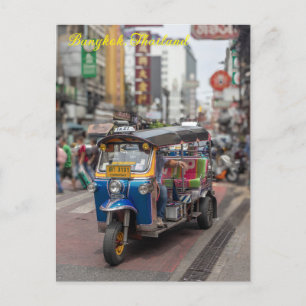 Cartes Pour Fêtes Annuelles Tuk tuk sur Yaowarat Road, Chinatown, Bangkok, Tha