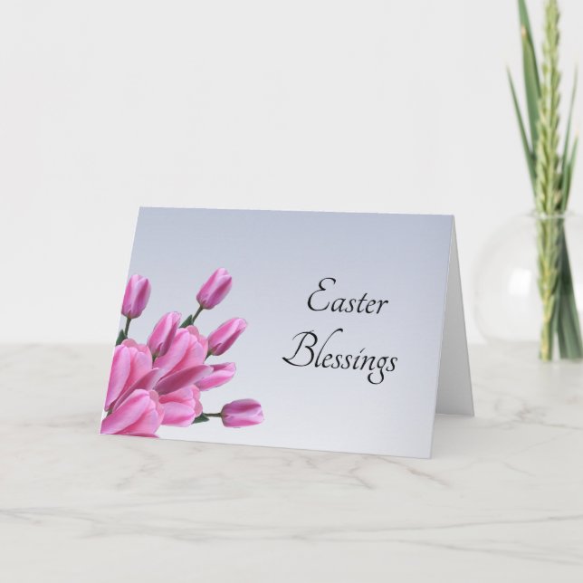 Cartes Pour Fêtes Annuelles Tulipes de Pâques (Devant)